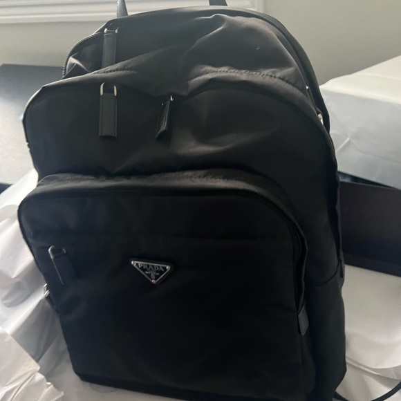 Beautiful Nylon Saffiano Prada backpack. Low inventory in store. - Picture 2 of 7